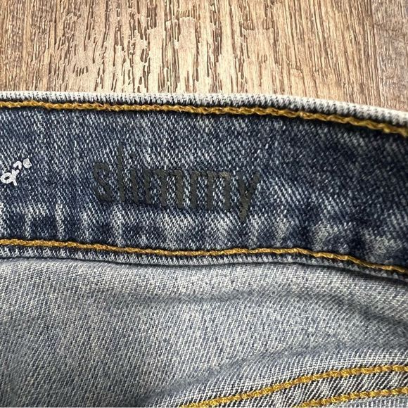 7 FOR ALL MANKIND Jeans Womens 31 Blue Slimmy Cashmere Blend Japanese Fabric - Picture 10 of 10